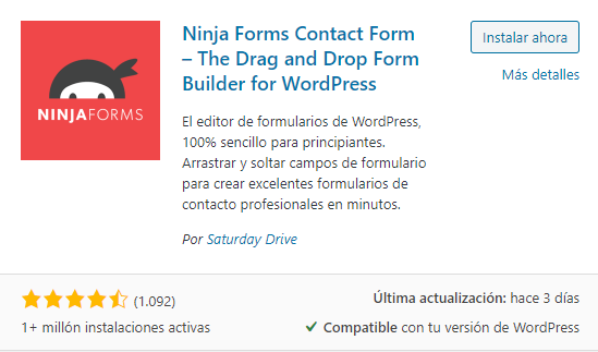 ninja forms contact form