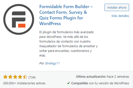 formidable form builder