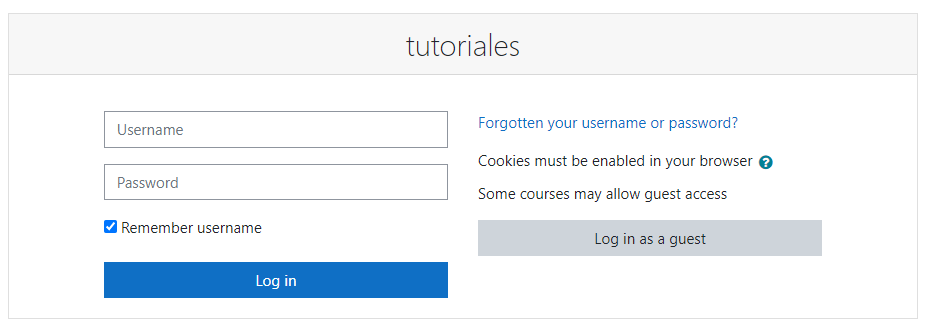 versión de moodle