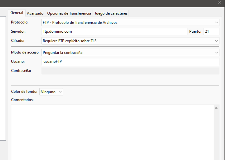 FPT con FileZilla