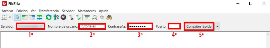panel filezilla