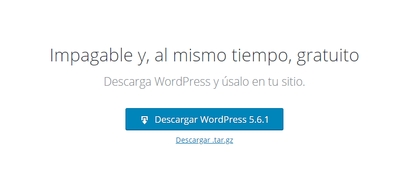 descarga wordpress