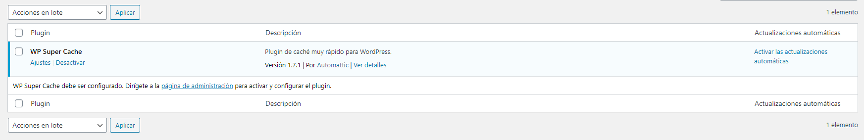 wp super cache wordpress