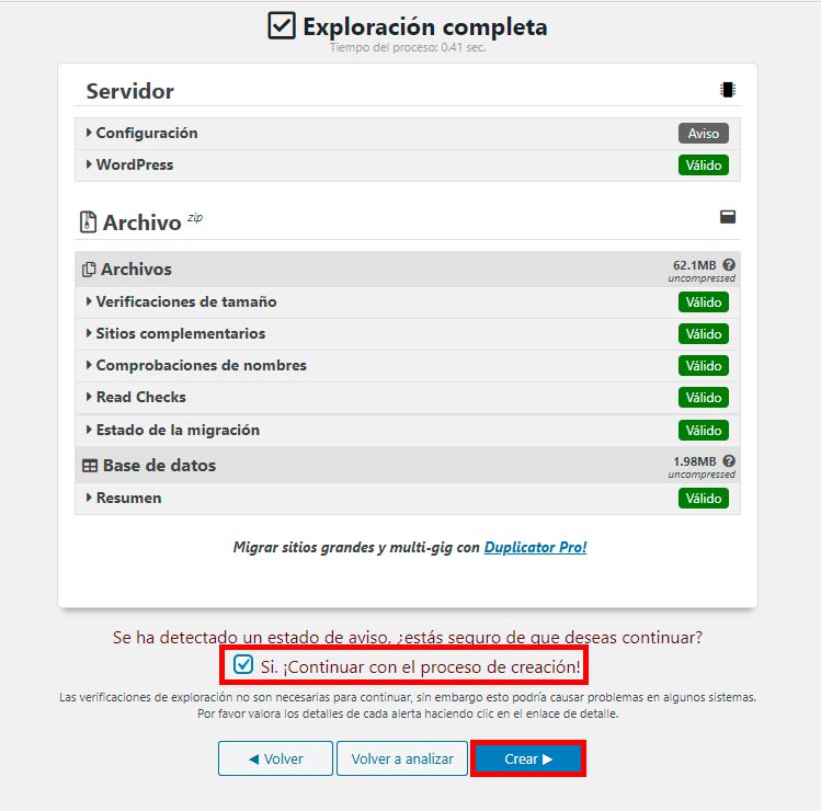 exploracion completa de los servidores