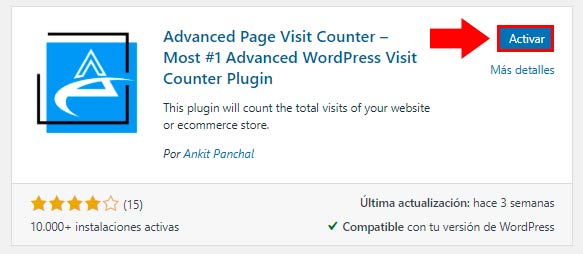 contador de visitas - Advanced Page Visit Counter 