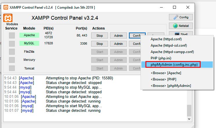  servidor local Xampp