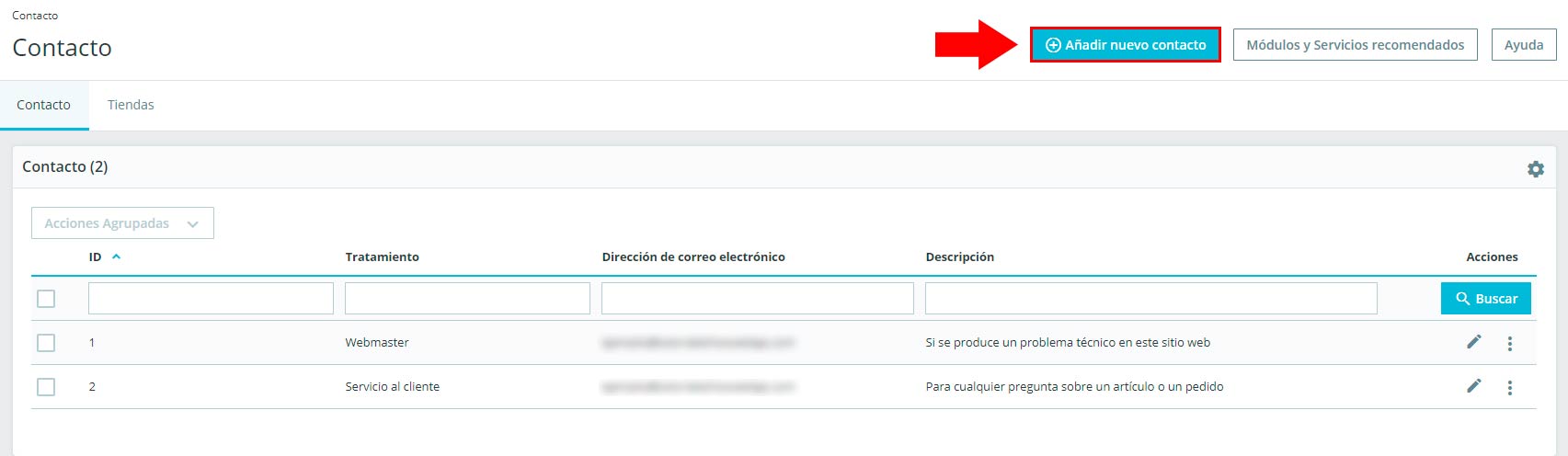 formulario de contacto