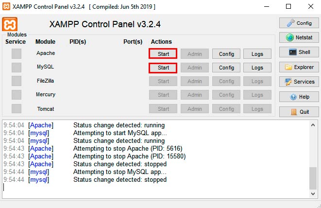  servidor local Xampp