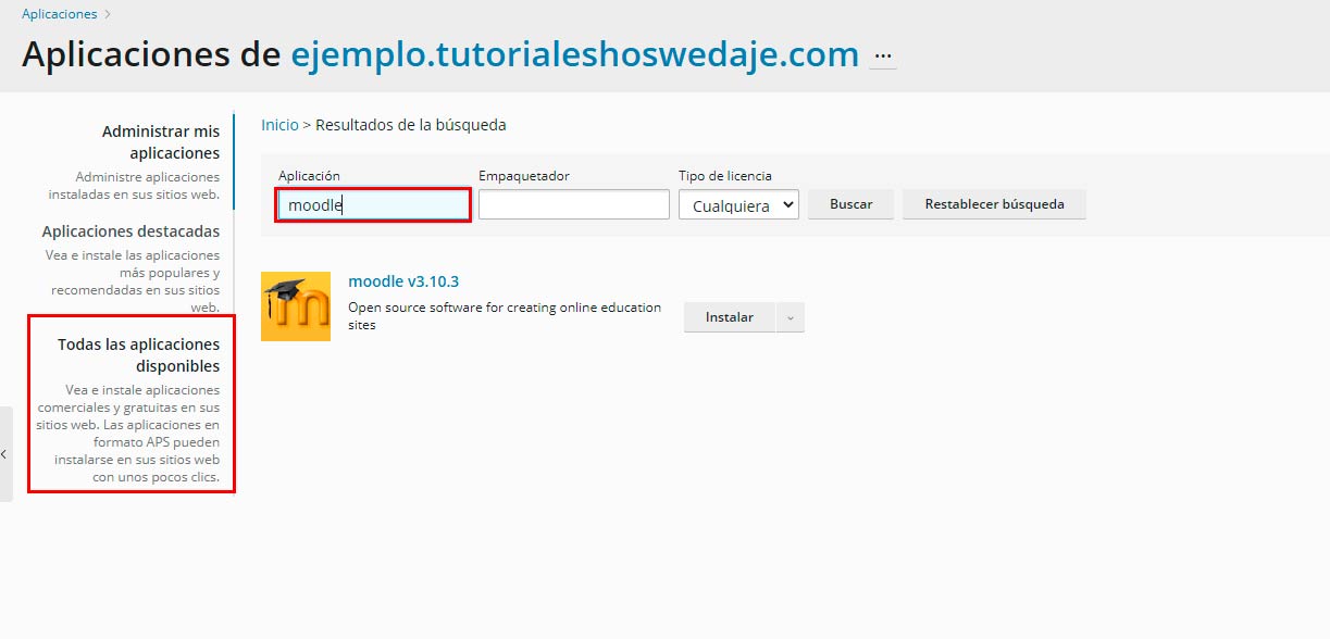 instalar Moodle