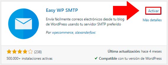 configurar SMTP en WordPress