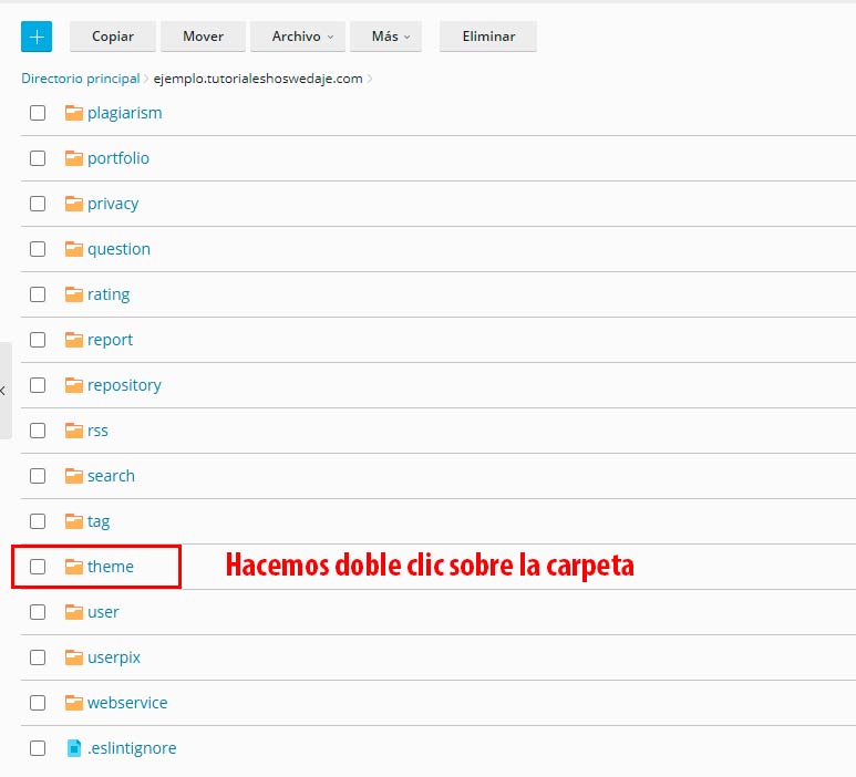 temas en Moodle