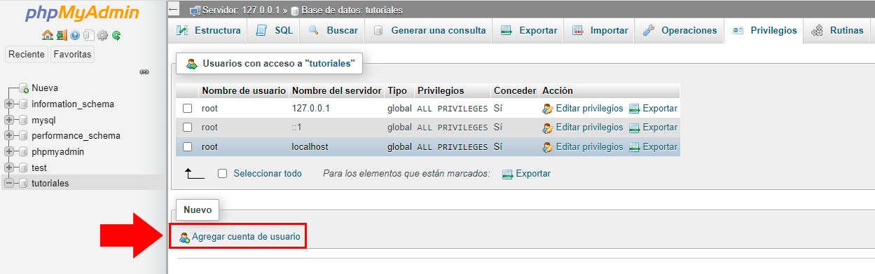  servidor local Xampp