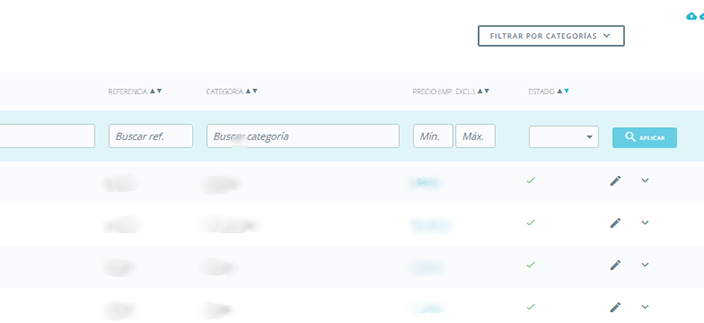 Prestashop. Habilitar y deshabilitar productos.