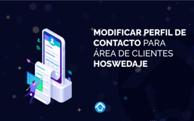 Modificar perfil de contacto para área de clientes Hoswedaje