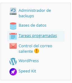 Tareas Programadas en Plesk